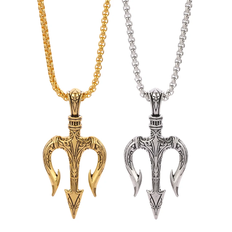 Latest Hip Hop Rock Trident Pendant 