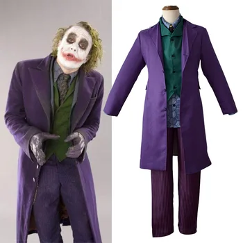 Batmani The Dark Knight Deluxe The Joker Adults Costume Three Size