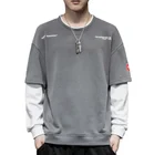 Gray Sweater Men's Fashion Brand Loose Autumn Winter 2021 New Dark Gray Round Neck Sports Shirt Men's