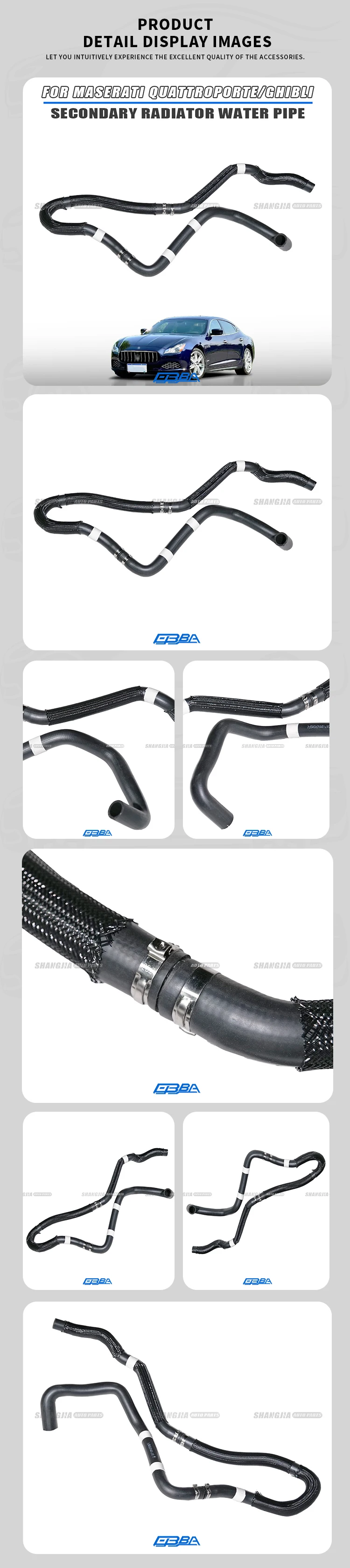 High Quality Rubber Material Heater Hose For Maserati Ghibli Quattroporte 2013 2025 670003298 factory