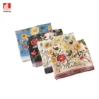 Silk Wholesale Women Lightweight Floral Printing Soft Square Bandana Chiffon Silk Scarves
