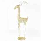 Decoration Deer Factory Direct Sale Iron Art Glitter Hotel Party Decoration Gold Silver Three-Dimensional Deer