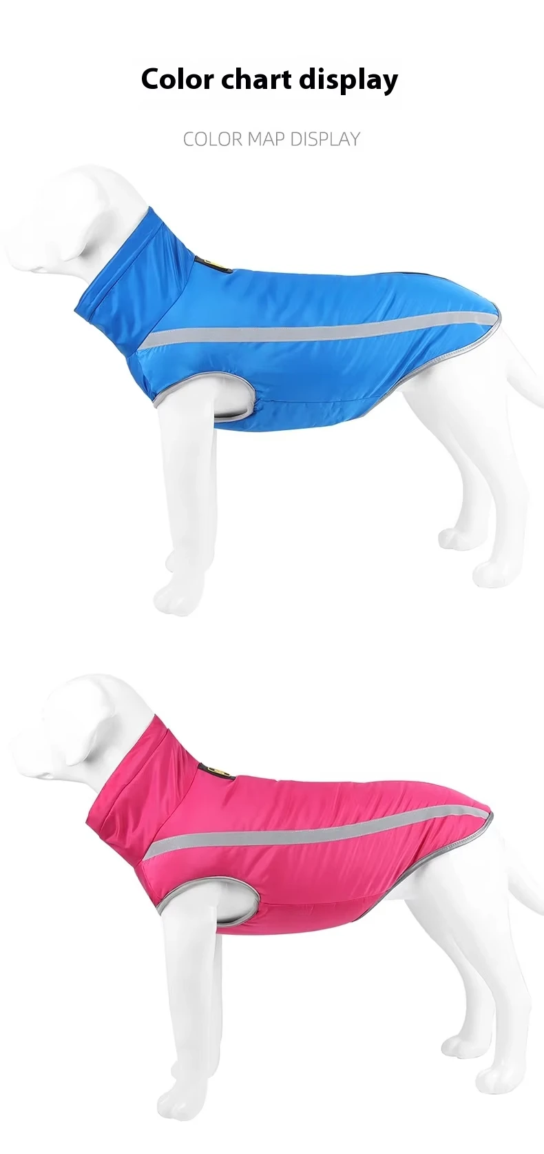 Hot Selling Dog Cotton-padded Autumn and Winter Warm Pet Clothes Thickened Multi-color Ski Waterproof Jacket Pet Products factory