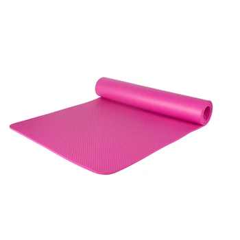 Amyup eco friendly anti slip 8mm custom nbr yoga mat with straps