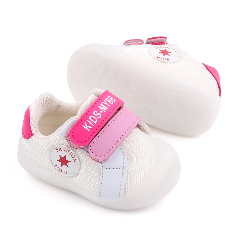 Spring Autumn Toddler Infant Baby Girl Boy Soft Sole Breathable Sneakers Crib Shoes Sneaker Prewalker Learning Walking Shoes details