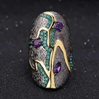 Stone Jewelry Wholesale Natural Amethyst Stone Leaves 925 Silver Ring Jewelry Set Handmade Jewelry For Girl