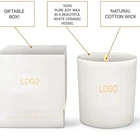 Candles Candles Custom Private Label Relaxing 45 Hour Burn Medium Luxury Jar Glass Scented Candles For Soy Wax