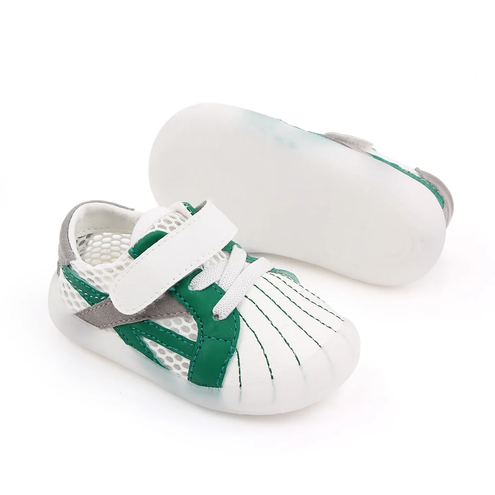 Spring and Autumn New 0-3 Years Old Breathable Mesh Shell Head Soft Soled Baby Walking Shoes details
