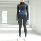 Seamless Women Gym Workout Clothes Sports Bra Long Leggings Fitness Crop Top 3 Pcs Yoga Tight Leggings Fitness Set