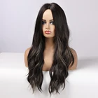 Hair Wig Wigs Synthetic Fibre Wigs Inteley Brown Long Curly Hair Wig Synthetic Fibre Hair Wigs