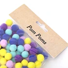 Decoration Craft Decoration Polyster Soft Fluffy Pom Pom Ball For DIY Kids Toy