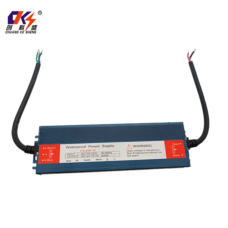 product cks 12v ip67 waterproof power supply series 5a 83a 125a 167a 25a 333a ac to dc60w 400w aluminium transformer for outdoor led-12