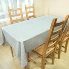 Hot Sell Oilproof Waterproof Pvc Printed Plaid Tablecloth For Dining Room