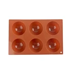 Silicone Bakeware New Chocolate Hemispherical Molds Collapsible Silicone Cake Bakeware