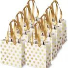 Gift Bags Paper Gift Bag Shopping Baby Showers Recyclable Goodie Personalized Party Favor Gold Paper Gift Bags