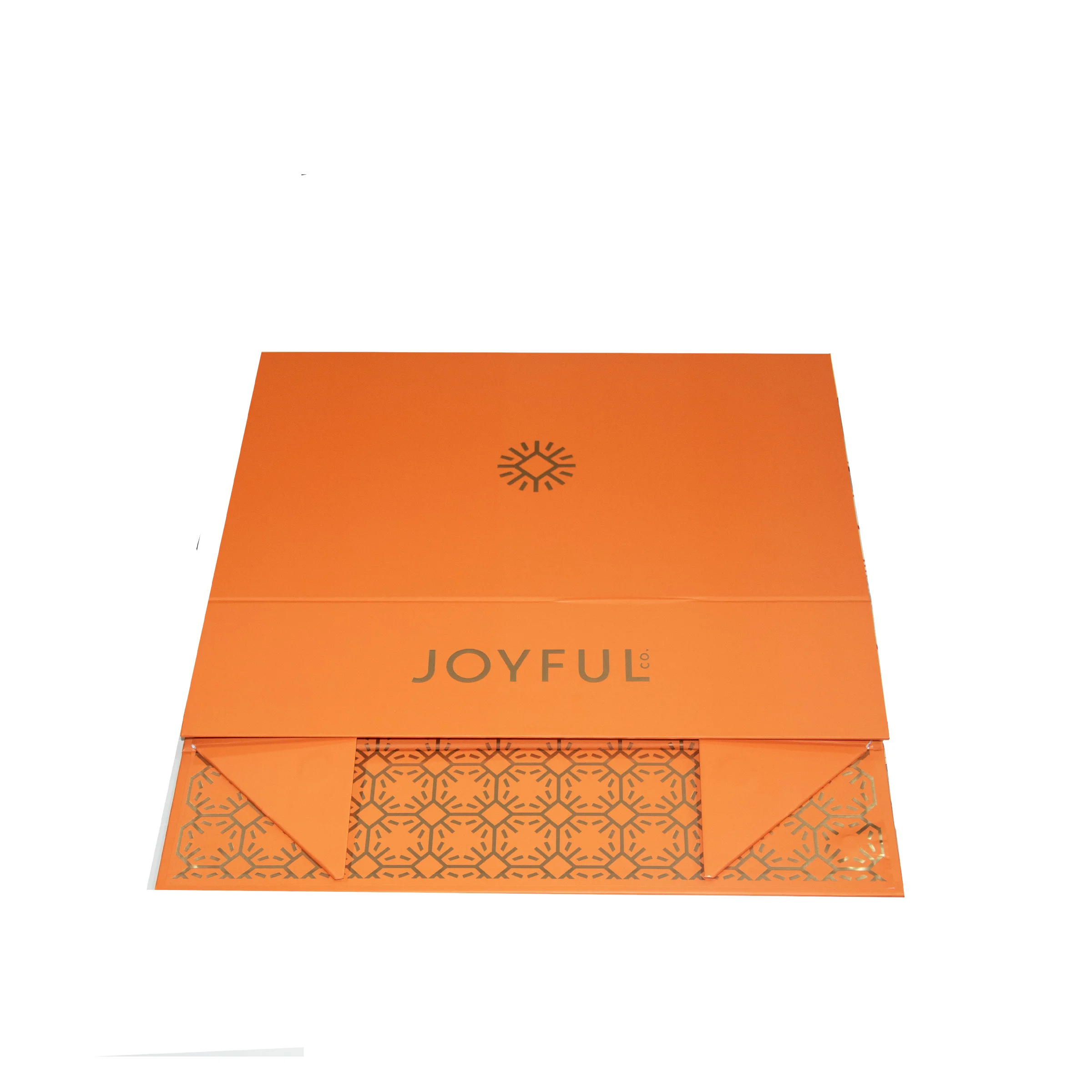 Custom Logo Printed Recyclable Luxury Gift Box with Magnetic Closure and Gold Stamping
