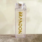 Plastic Bottle Plasticplasticplastic 1 Liter 500ML Plastic Milk Carton Tea Water Bottle Fashion Logo Design