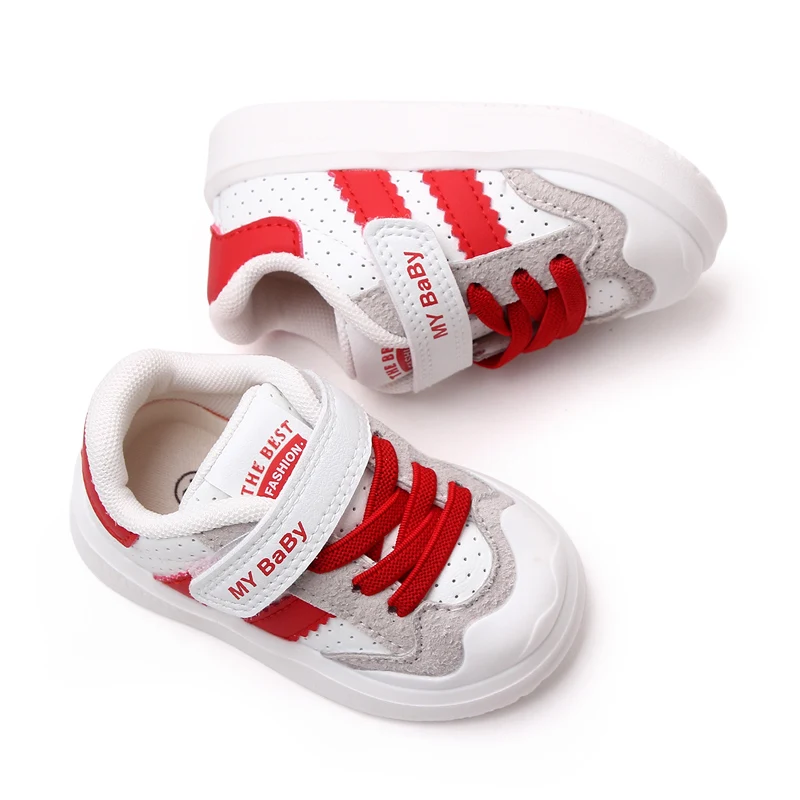 2023 Spring Autumn High Quality PU Leather Baby Toddler Kids Shoes Unisex Shoes supplier