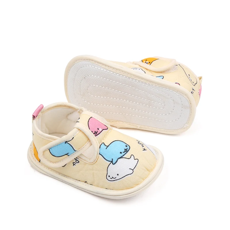 Spring and Autumn Stitching Cartoon Animation Soft Bottom Baby Toddler Shoes for Boys and Girls factory