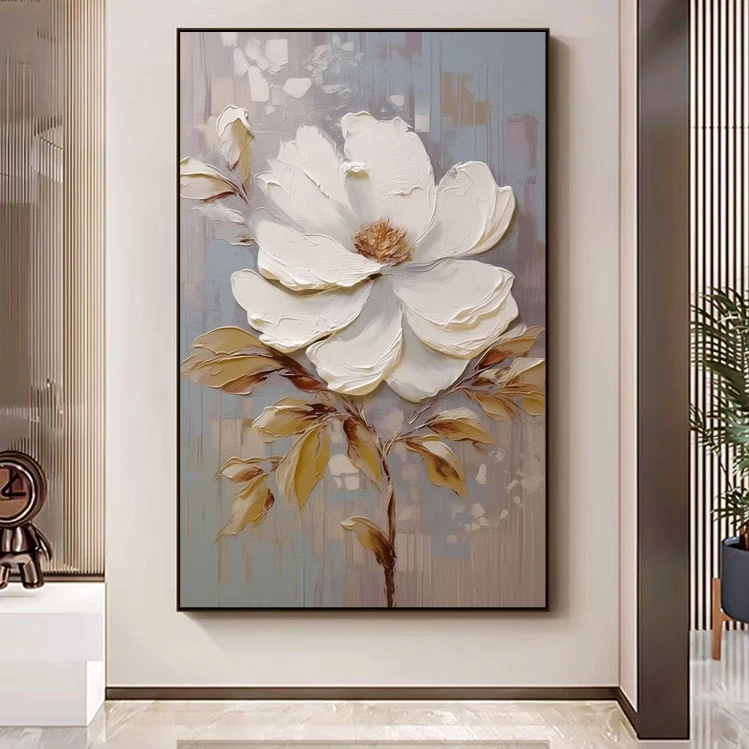 3D Abstract Wall Art Oil Paintings Modern Style Flower Canvas for Home Office Hotel Decor for Living Room H5ec5c7fedffe440bbf17eea9c67651baQ