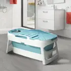 Bath The Bath Tub 1.25M Freestanding Bathroom Folding Bucket Barrel Portable Plastic Foldable Bath Tub Bathtub For Adult