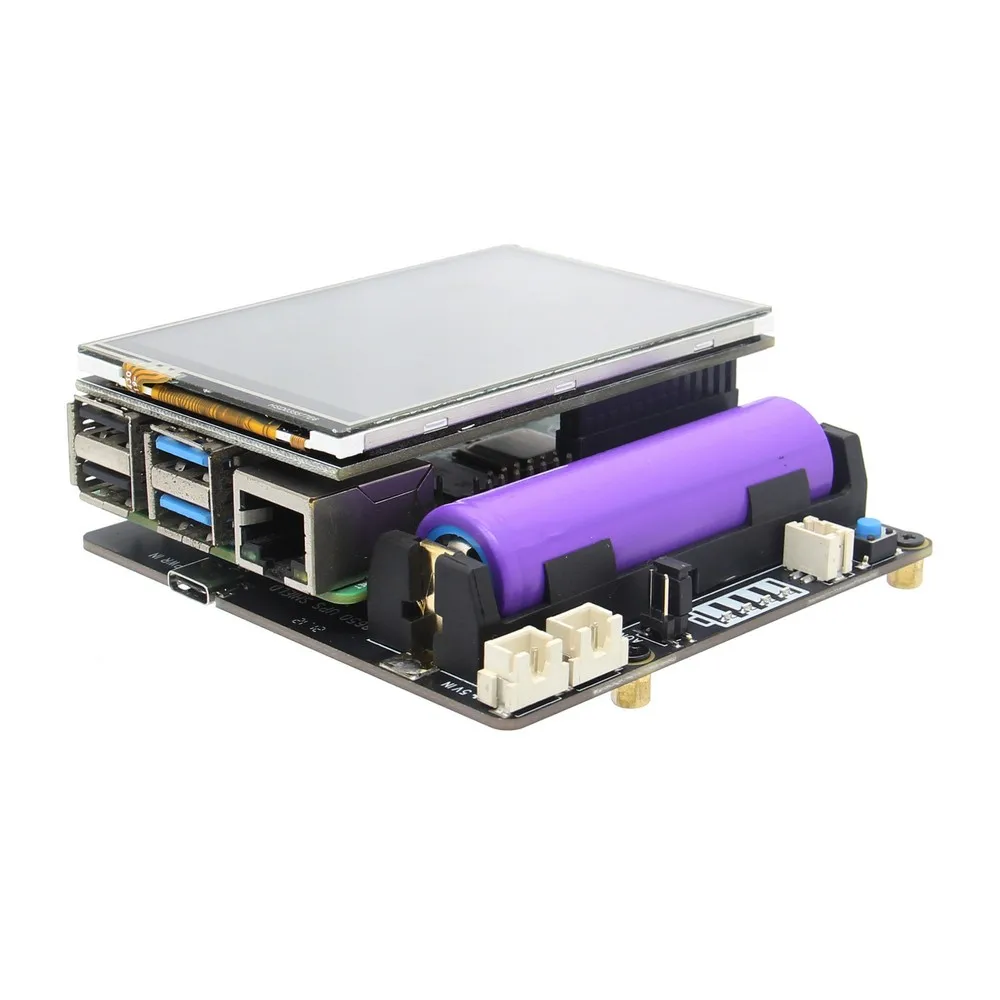 Custom Raspberry Pi 4 Model B 18650 UPS HAT X703 V1.2 Shield/Expansion ...