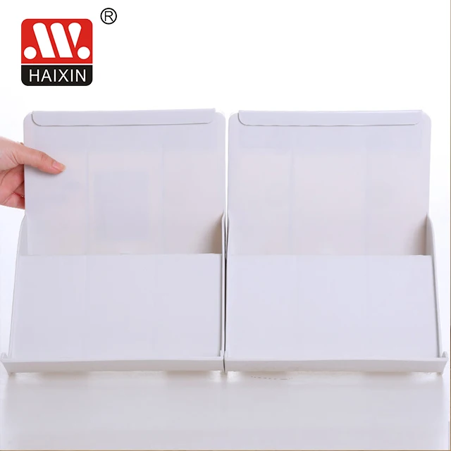 Haixing Wholesale Plastic Foldable Shoe Rack Double-layer Space Saver Shoe Box