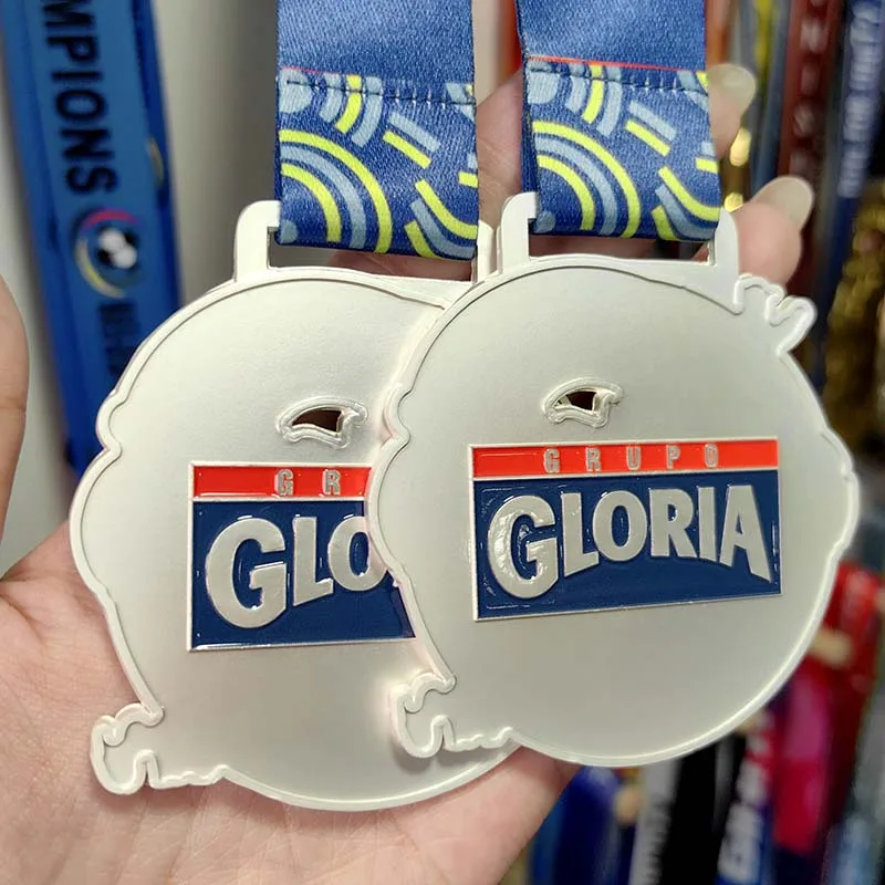 Wholesale Custom Design Your Own Blank Metal Sport Medal Zinc Alloy 3D Gold Award Marathon Running Medals factory