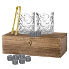 Set Bar Set KLP Guangzhou Suppliers Wholesale Bar Set 2 Glasses 8 Whiskey Stone Gift Set