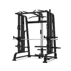 Gym Equipment Commercial Multifunctional Gym Equipment Folding Half Power Smith Machine Squat Rack