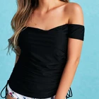 Beachwear Hot Selling Girls Off Shoulder Swimwear Tie Side Backless Bikini Swimsuit Set Beachwear