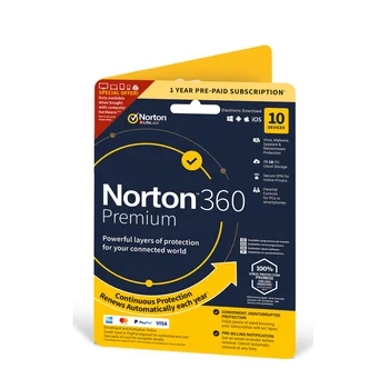 24/7 Online Norton 360 Premium (10 pc 1 year Account+Key) Genuine Original License Key Antivirus Security Software