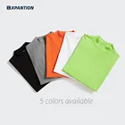 Oem T-shirts EXP Factory Wholesale OEM Custom Logo Printing 5 Color O-neck 100% Cotton Fabric Unisex Plain Basic T-shirts
