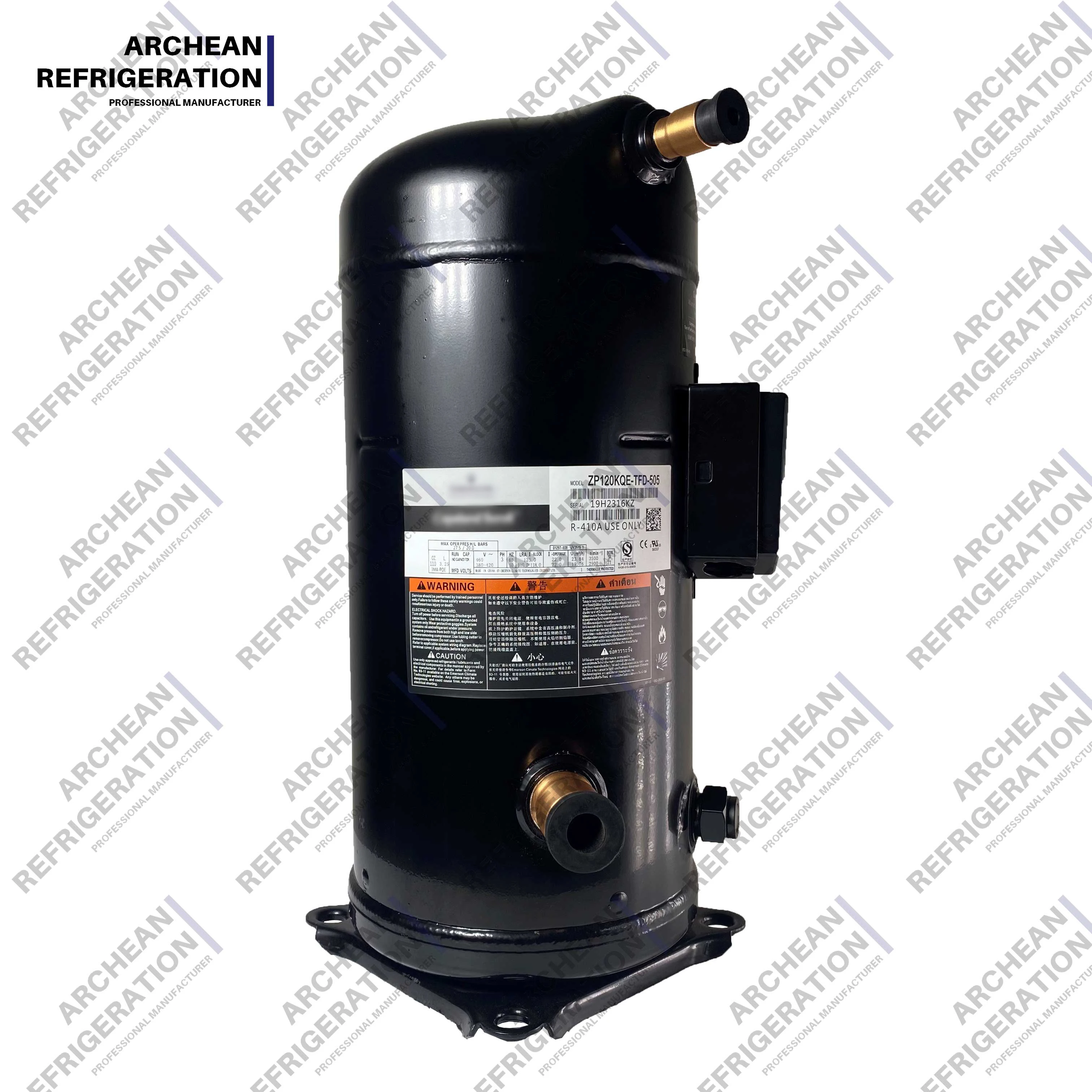 Digital Compressor, 6HP, Scroll, Hermetic, ZMD18KVE-TFD-277 - detail 12