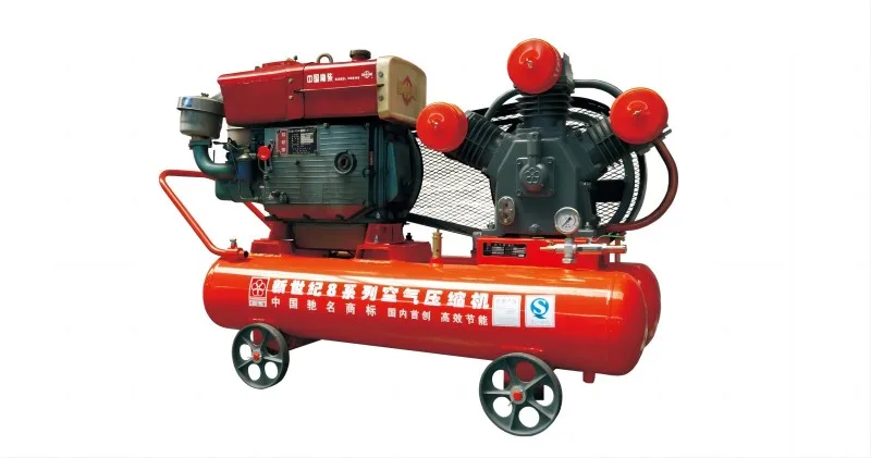New W3128 Portable Diesel Engine Air Compressor for Mining Piston Type 380V Lubricated