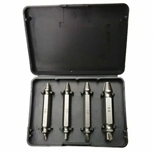 4 Pieces Damaged Screw Bolt Extractor Puller Set Hand Tool 