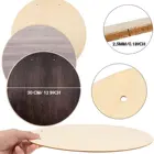 Natural Wholesale 12-inch Wooden Circle Unpolished Round Natural Wood For Craft Paintings Wedding Door Decoration