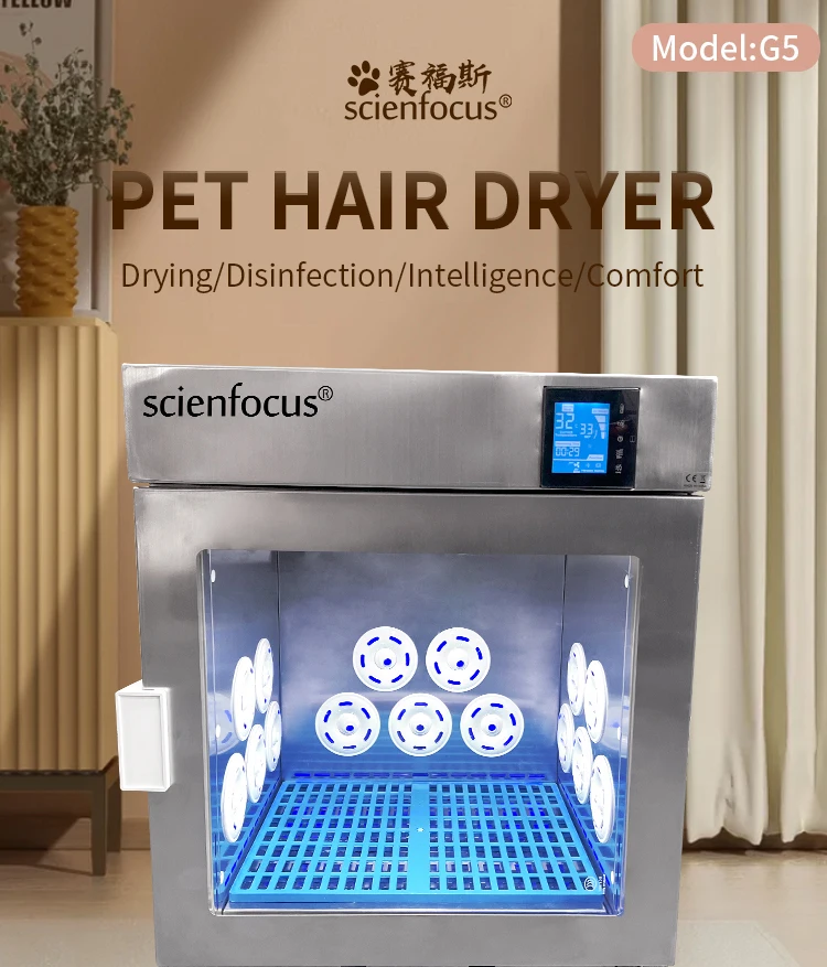 G5-S Hot Sale Cat and Dog Hair Dryer Cabinet Small Pet Dryer Machine Stainless Steel Pet Blower China Factory Direct Supplier