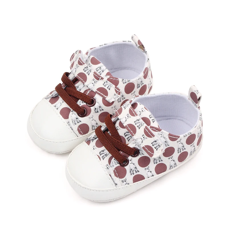 Spring and Autumn Animal Polka Dot Matching Soft Soled Baby Shoes for Girls and Boys manufacture