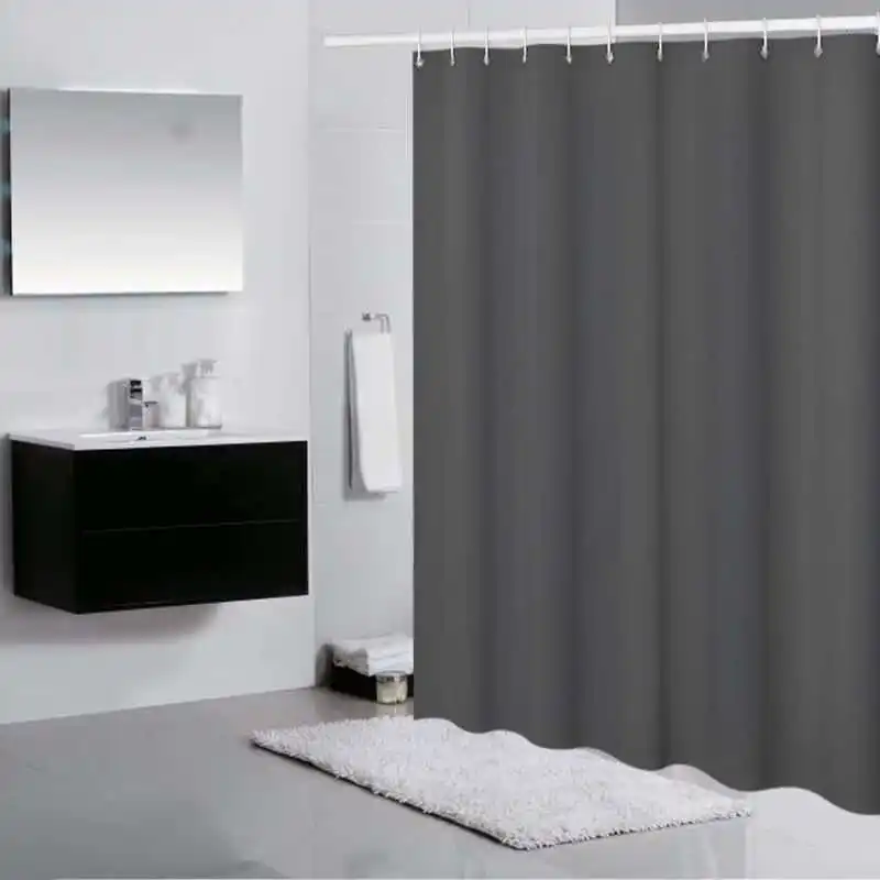 A3371 Plain shower waterproof curtain custom shower toilet bathroom partition curtain shower curtains