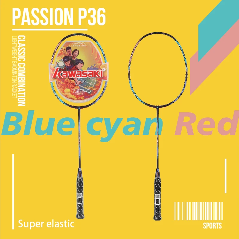 Kawasaki Badminton Racket With Badminton Bag Shuttlelocks Grip