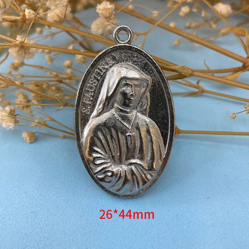 San Benito Medal Cross Jesus Character Pendant Zinc Alloy Saint Benedict Pendant charm Women Men Religious Jewelry Accessories.jpg