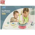 Children Interactive Game Toy Ceramic Sunflower Mini Pottery Wheel Machine