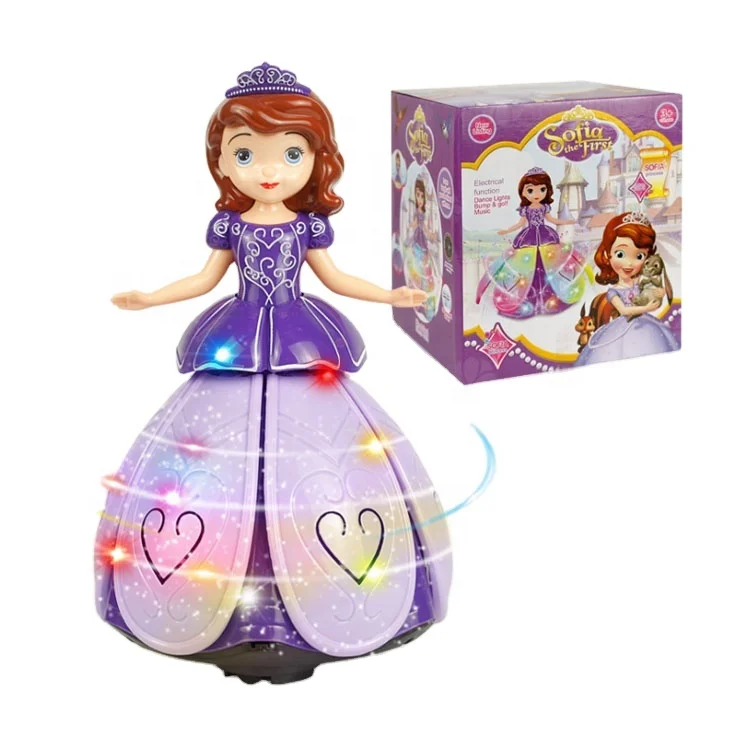 Dancing Doll Flashing LED Light Princess Toys Gifts 2 3 4 5 6 7 8 9year Kids Toy 