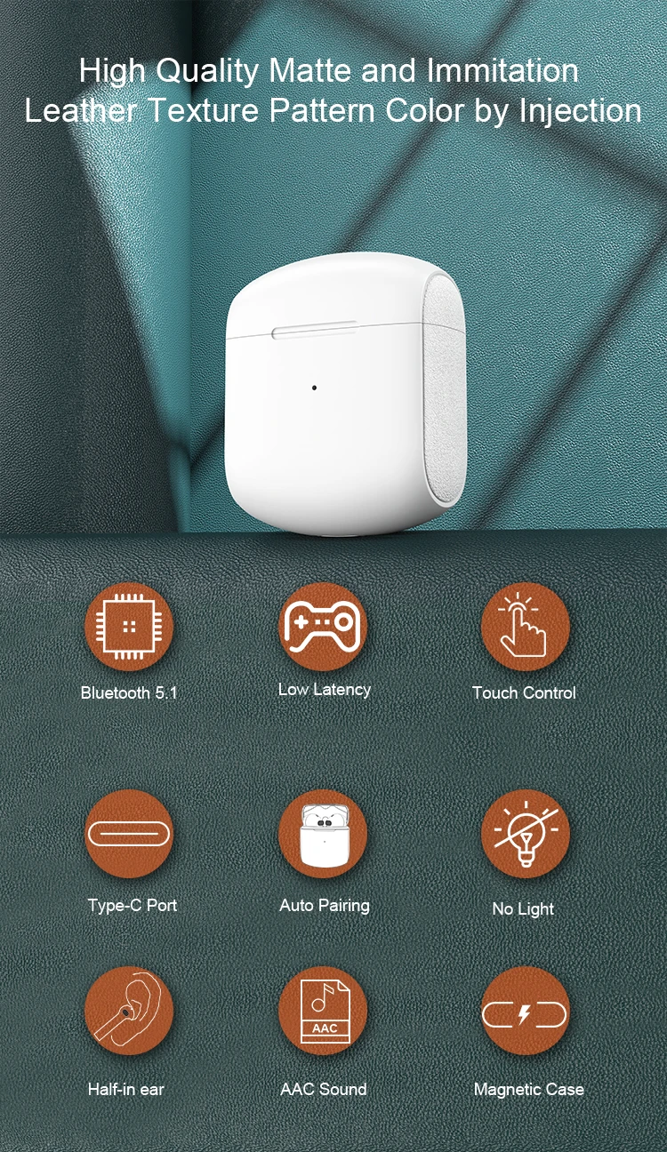 Enle Factory New Arrivals Bt 5.1 TWS Wireless Earbuds J80 With 8 Hour Music Time True Stereo Bluetooth Gaming Headphone Earphone