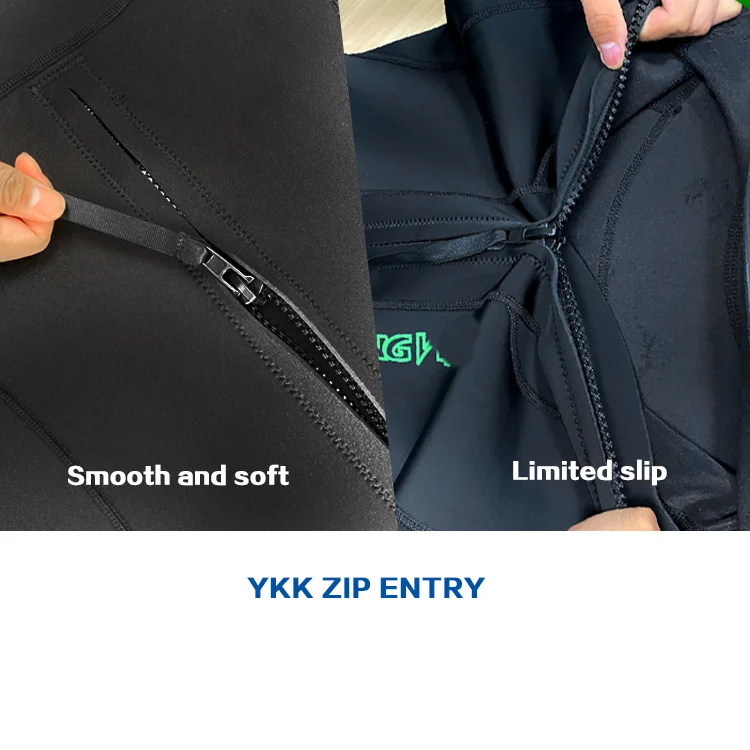 3 mm Neoprene Full Body UV Protection One-piece Long Sleeve Diving Wetsuit Back Zipper Swimsuit