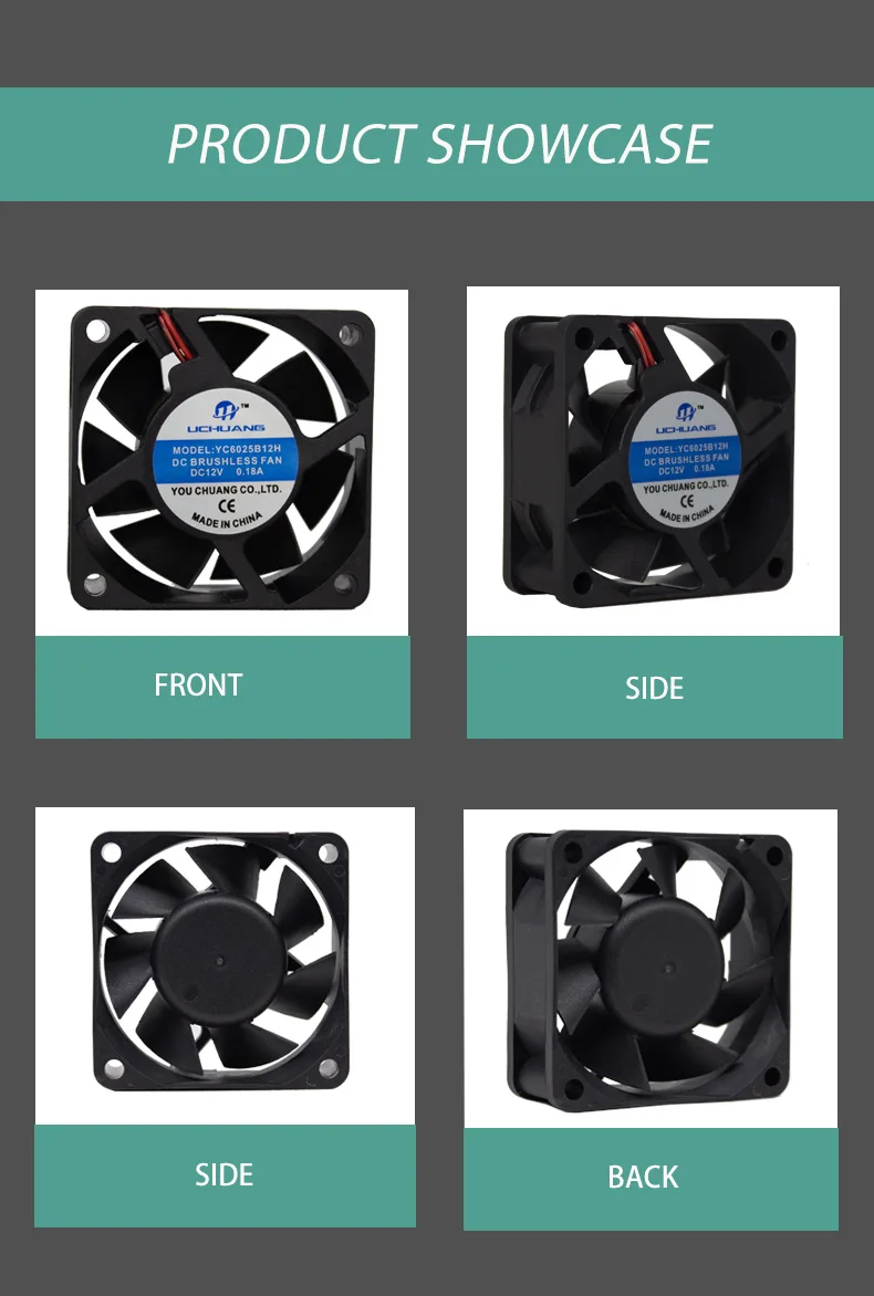 Brushless Axial Fan, YC6025, 5V, 24V, 12V - detail 8