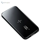 Ultra Thin Flexible Portable Battery Wireless Charging 10000mAh Emergency Pd Qc3.0 Power Bank