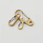 Swivel Snap Hook Factory Direct Solid Metal Swivel Buckle Screw Brass Snap Hook Carabiner