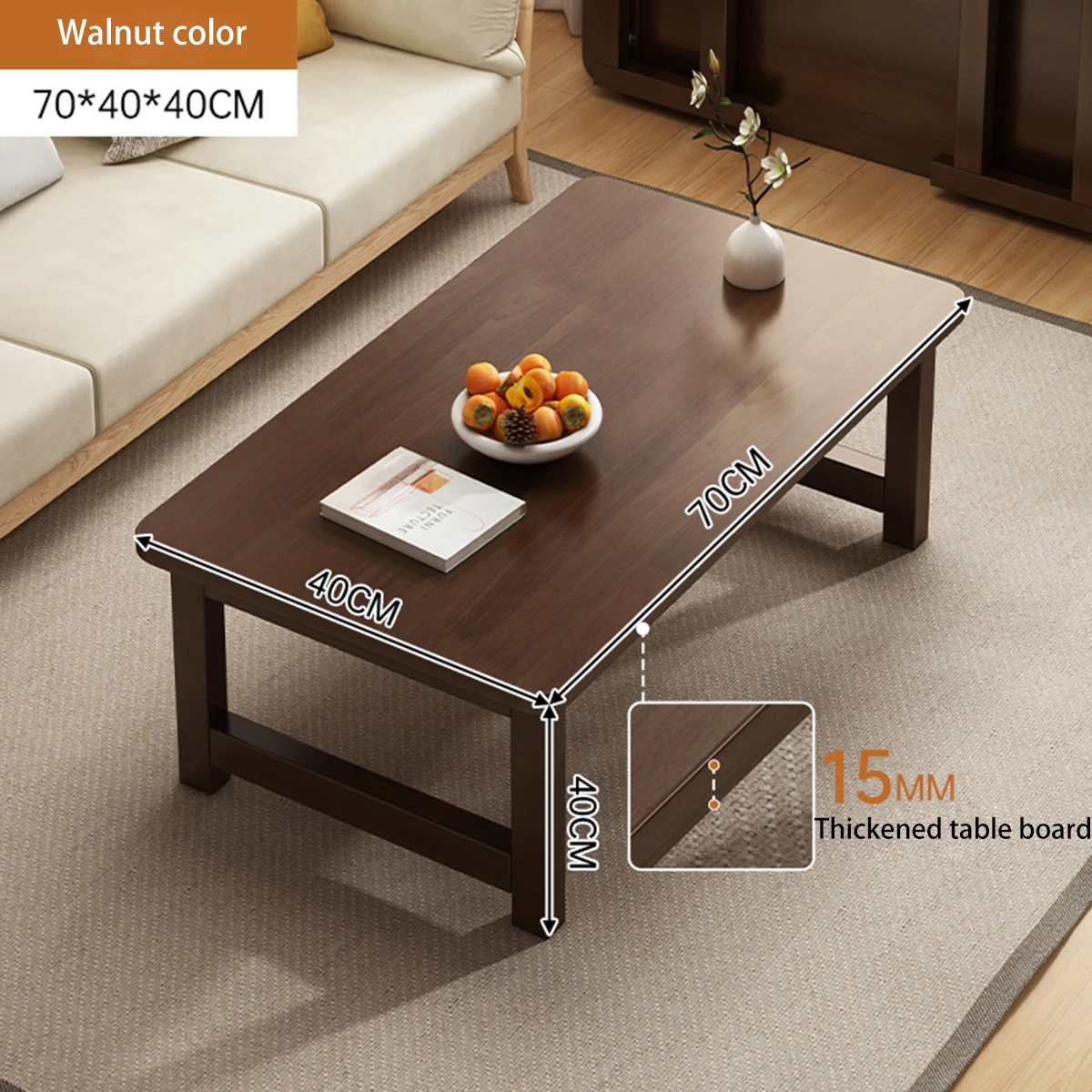 Chinese Modern style wooden leisure simple centre coffee table